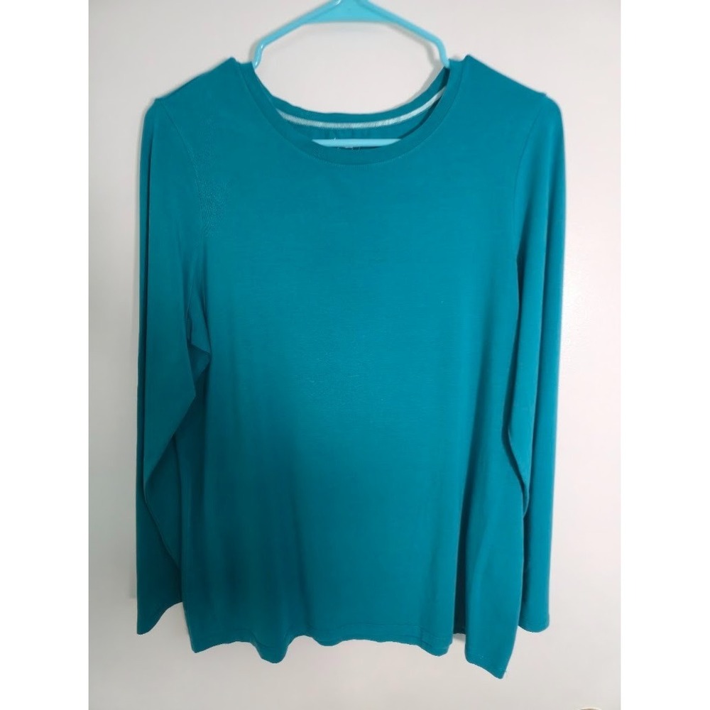 Chico's Ultimate Tee Long Sleeve Women's Size L (Chico's 2) Teal